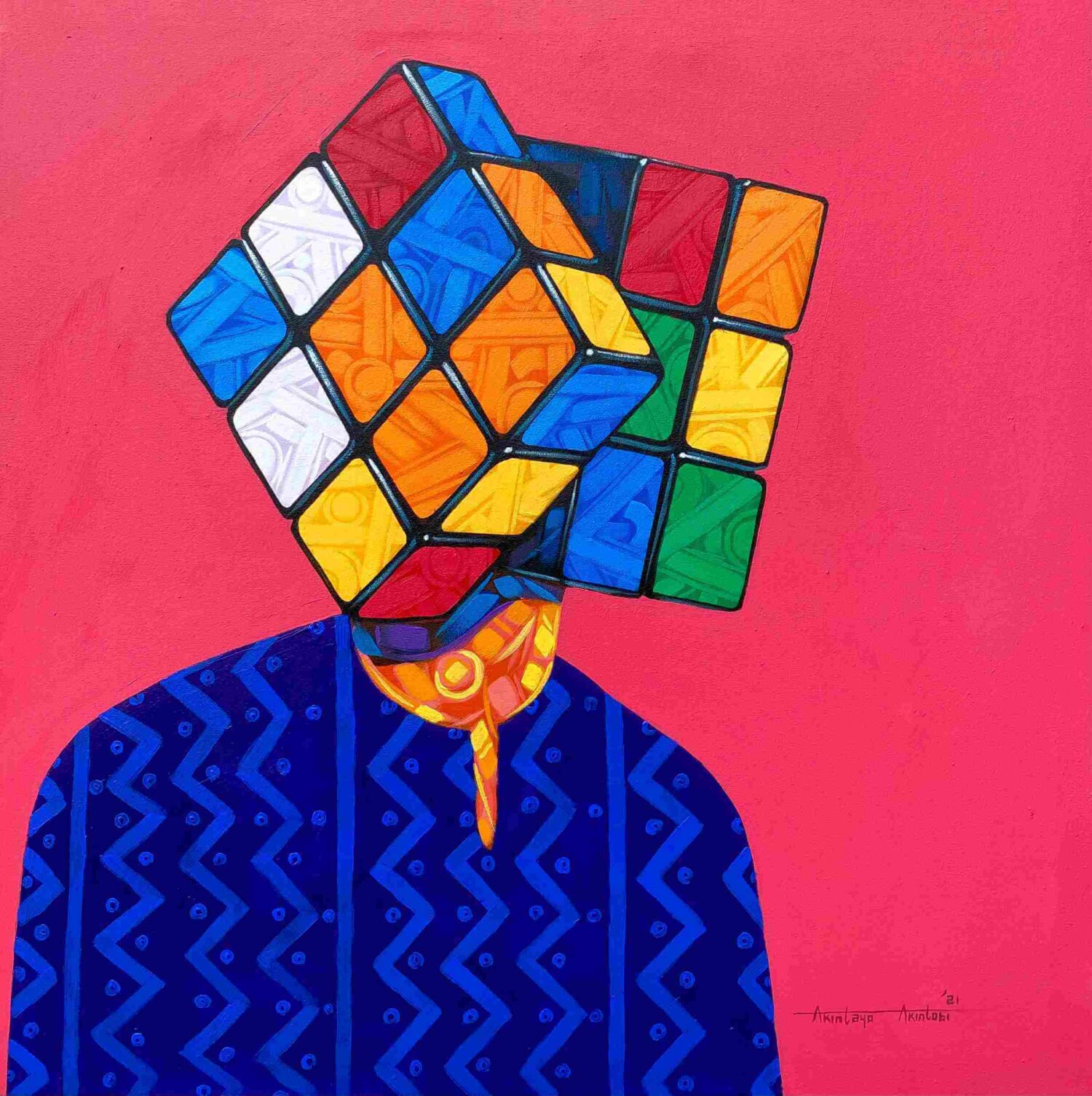 Akintobi Akintayo - Phases II- African visual artist, African art