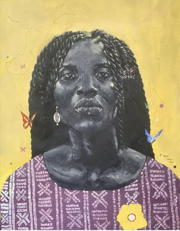 Abisola (Born to wealth) - Oniosun Victoria - African artwork, African art