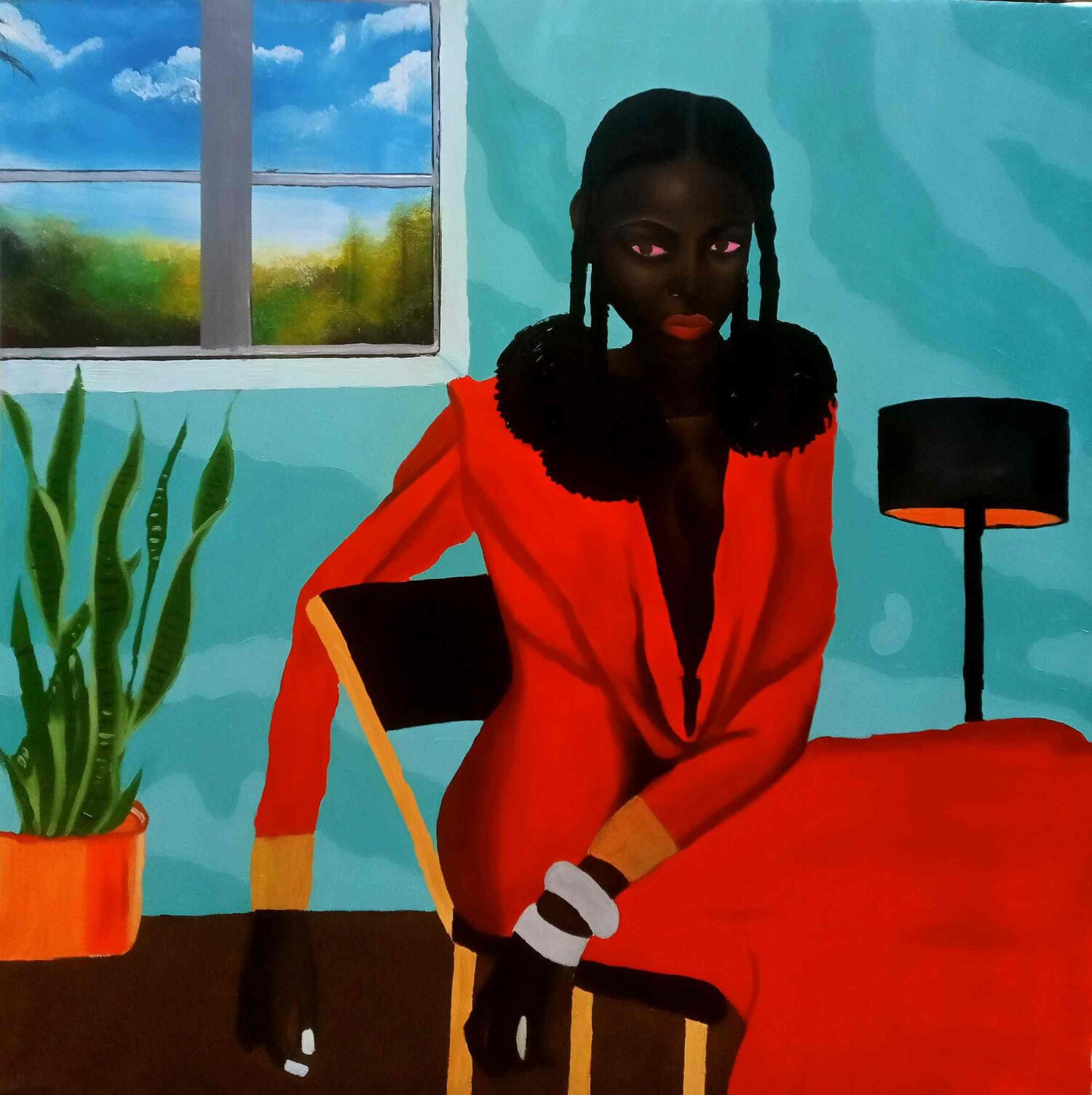 Olaosun Pelumi - Struggling with Acceptance - African visual artist, African art